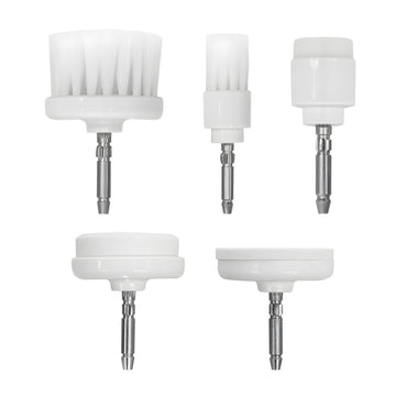 Jully France Facial Brushes 5 Pcs Set-  for Deep Cleanse & Dead Skin Removal Beauty Machine replacement heads
